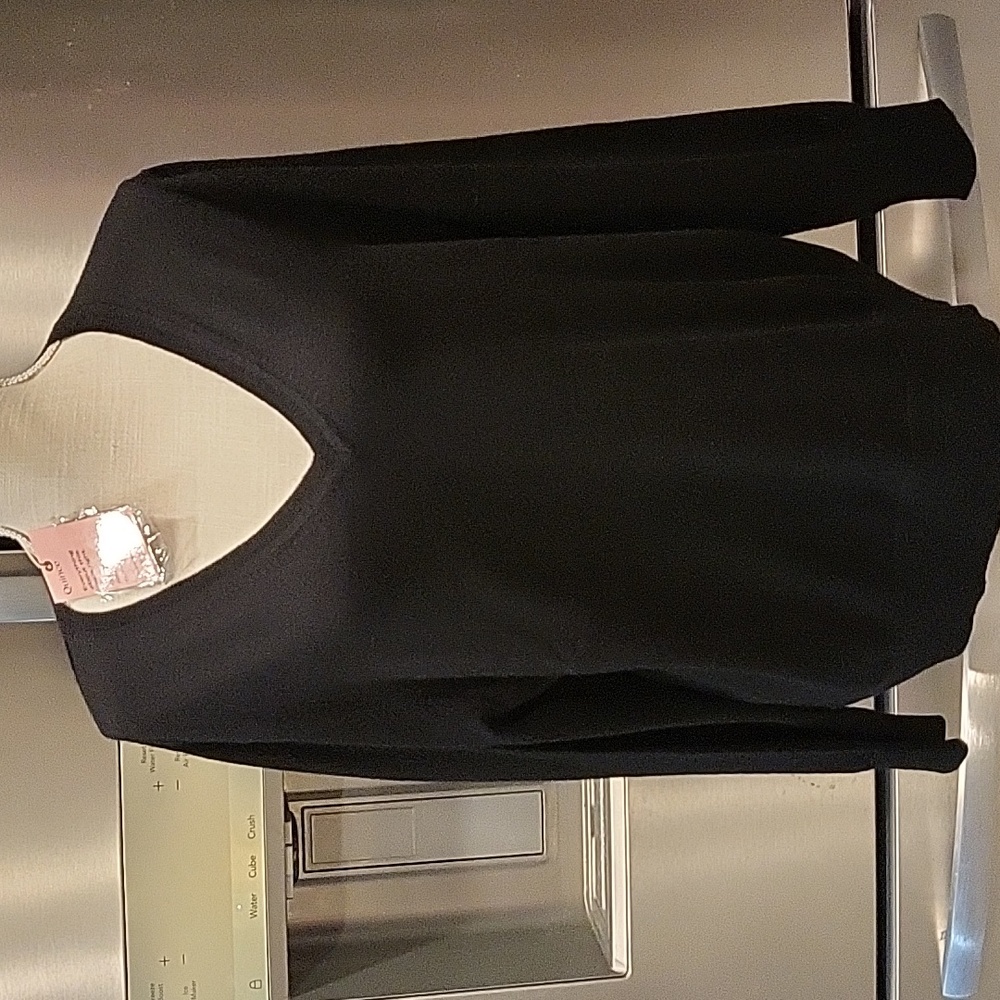 Quince Merino Wool V-Neck Sweater Long Sleeve Black In Womens Small
